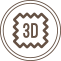 Tela con diseño 3D